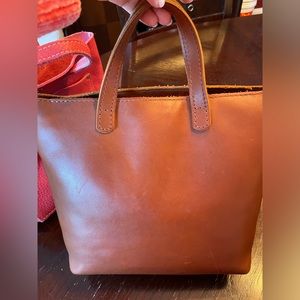 Portland Leather mini crossbody in Honey